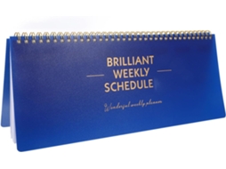 Planner Hebdomadaire Bleu Papier Anti-traversée, Bloc-notes De Liste De Tâches Et Agenda Quotidien Suivi