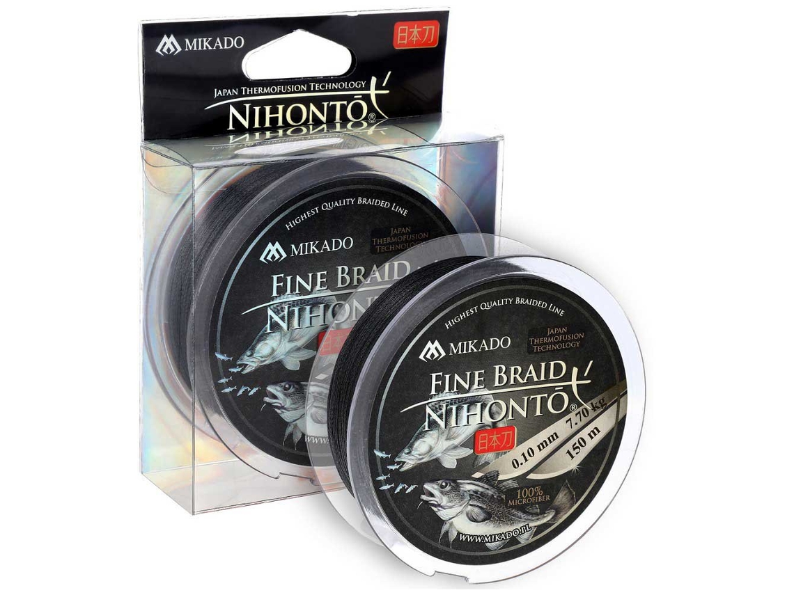 Linha Trançada Nihonto Fine 150 M Preto 0.140 Mmmikado
