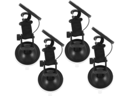 Conjunto De 4 Ganchos Com Ventosas Para Camping, Ventosas Fortes, Fixação Segura Para Atividades Ao Ar Livre.