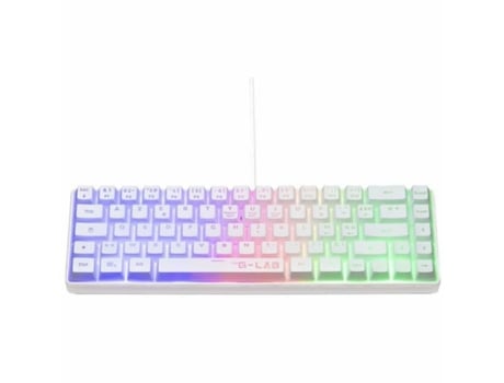 Teclado Bluetooth THE G-LAB Azerty Francês Branco