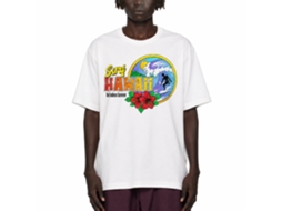 Rockinstone Hawaii Surfer White Adult T-shirt Size:m
