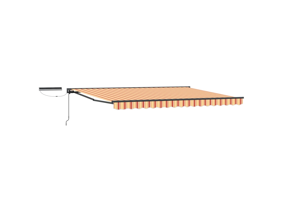 Conjunto 1 Toldo Retrátil Elétrico Vidaxl Antracite Alumínio (4,5 × 3 M)