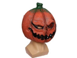 Novidade De Luxo Para Festa De Halloween, Adereços, Máscara De Cabeça De Abóbora De Látex Olysi Shop (abóbora)
