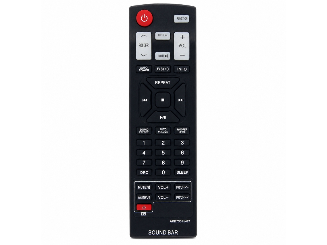 Comando À Distância Para Soundbar Lg, Compatível Com Akb73575421_zhd