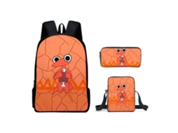 Conjunto De Mochila Infantil Com Estampa De Arco-íris E Três Peças: Mochila, Mochila De Refeição A Tiracolo E Estojo, Modelo 3