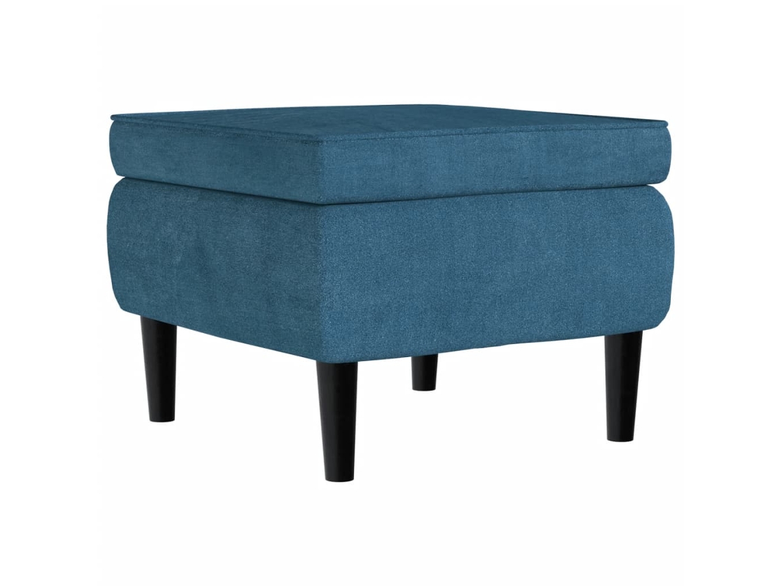 Banco VIDAXL Azul Veludo (55x54.5x42 cm)