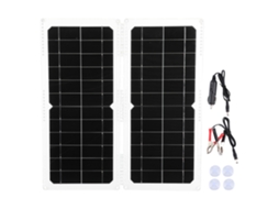 Painel Solar Monocristalino Portátil Laxiscreed De 20w 12v Para Energia Ao Ar Livre