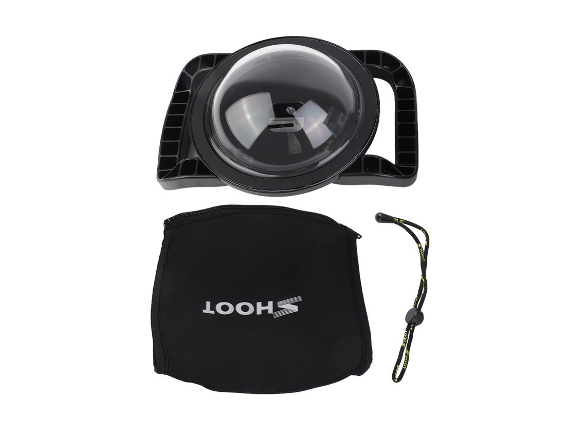 2026 puerto Domo para Gopro Hero 9 Black Con Filtro Y Cubierta, Mango Dual para Uso Submarino