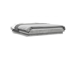 Estrutura de Cama Derivados de Madeira Cinza Cimento MAISON EXCLUSIVE (150x200 cm)