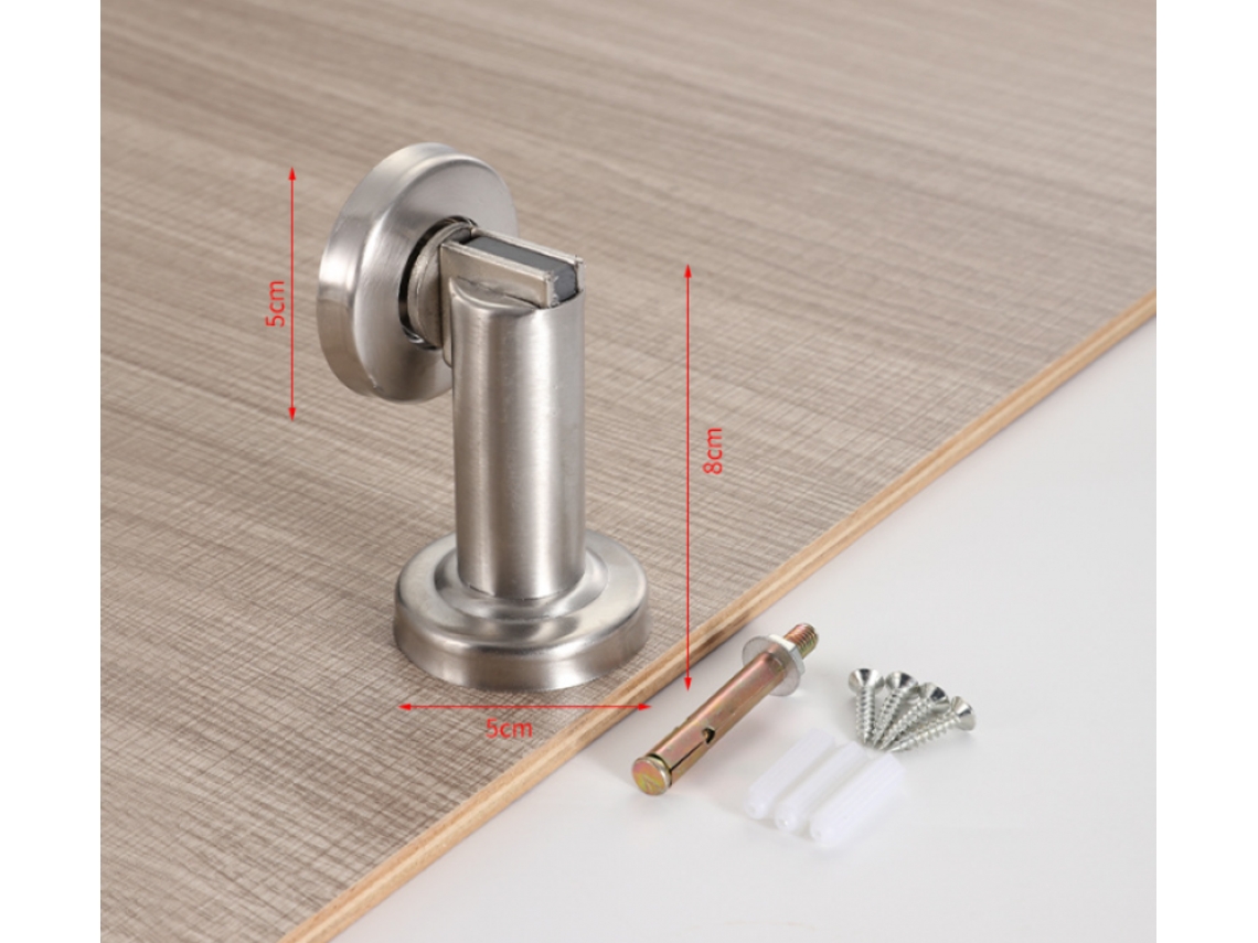 Batente De Porta Magnético Com Aparência De Aço Inoxidável Batente De Porta Com Fixação No Chão E Aquaforge