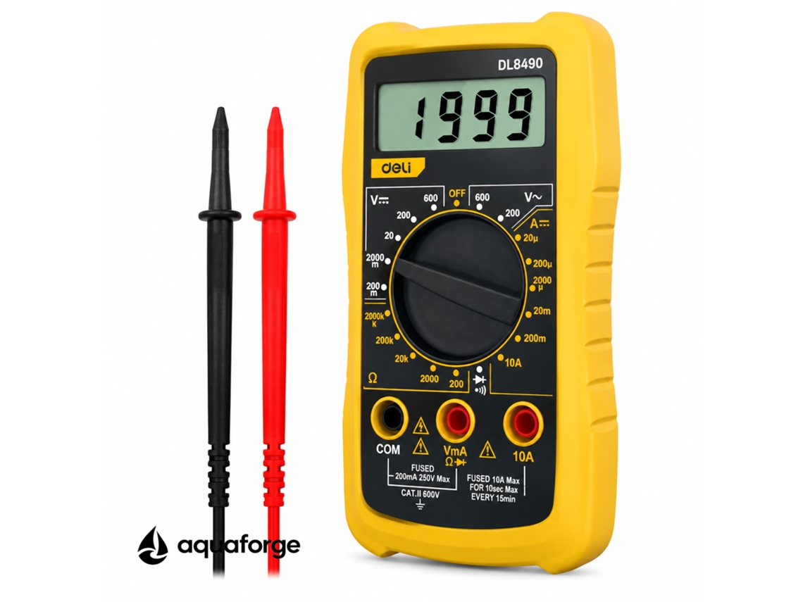 Multímetro Digital Aquaforge Dl8490, 600v
