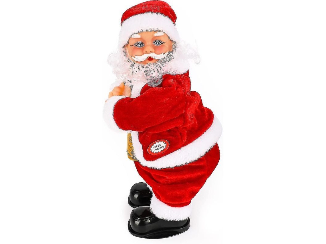 Papai Noel Elétrico Com Dança E Música, Brinquedo Bailando E Cantando Santa Claus Com Bateria