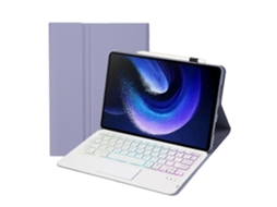 Capa De Couro Ultrafina Com Textura De Pele De Cordeiro, Retroiluminação, Teclado Bluetooth E Touchpad Para Xiaomi Pad 6 / Pad 6 Pro A0n7-as.