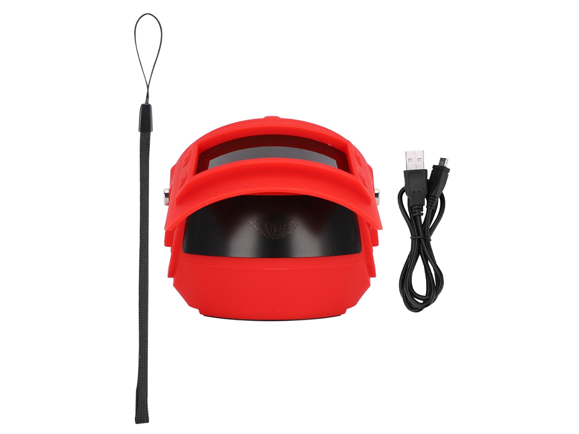 Mini Altavoz Portátil Bluetooth 4.2 Con Soporte para Móvil, Altavoz Inalámbrico para Viajes Al Aire Libre (rojo)