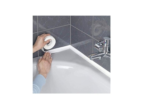 Rolos De Fitas Adesivas Para Cozinha E Banheiro Espessura 2,2 Cm Comprimento 3,2 M Branco Yyv