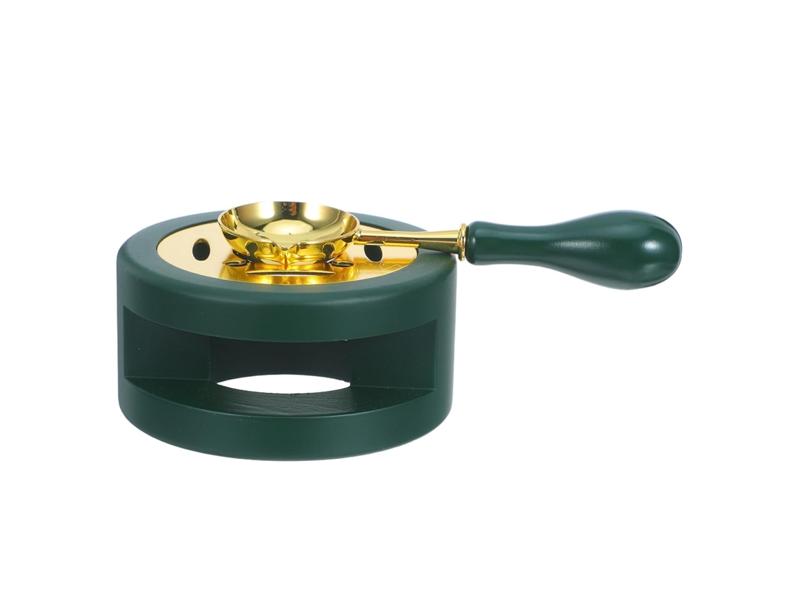 Forno para Selar Cera, com Colher Derreter e Panela Retrô Artesanato Selagem de Envelopes. CHABERLU