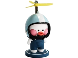 Adorno De Pato Com Capacete E Hélice Para Painel De Carro Decoração De Espelho Retrovisor Silicona Segura