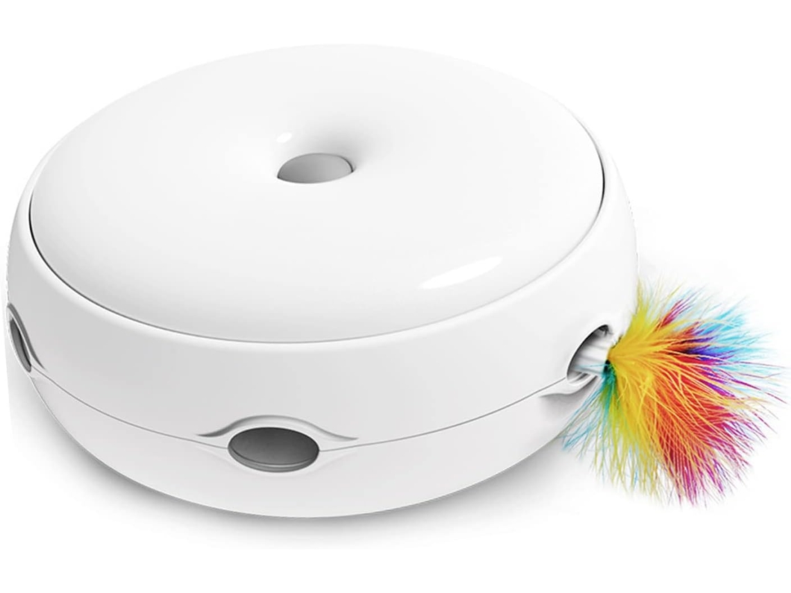 Brinquedo Interativo Para Gatos, Com Pena, Automático, Luz Led