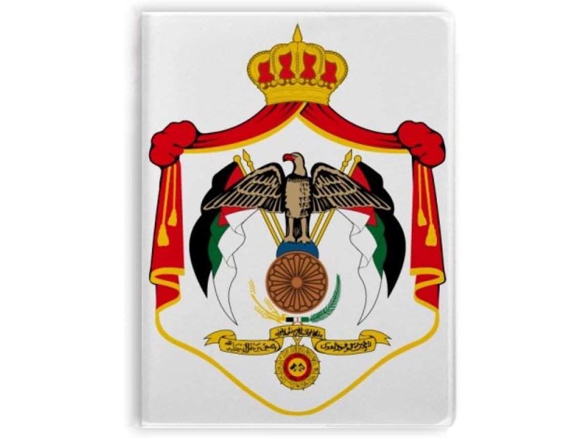 Carnet De Notas Com Emblema Nacional Da Jordânia Ásia Couverture Sopa