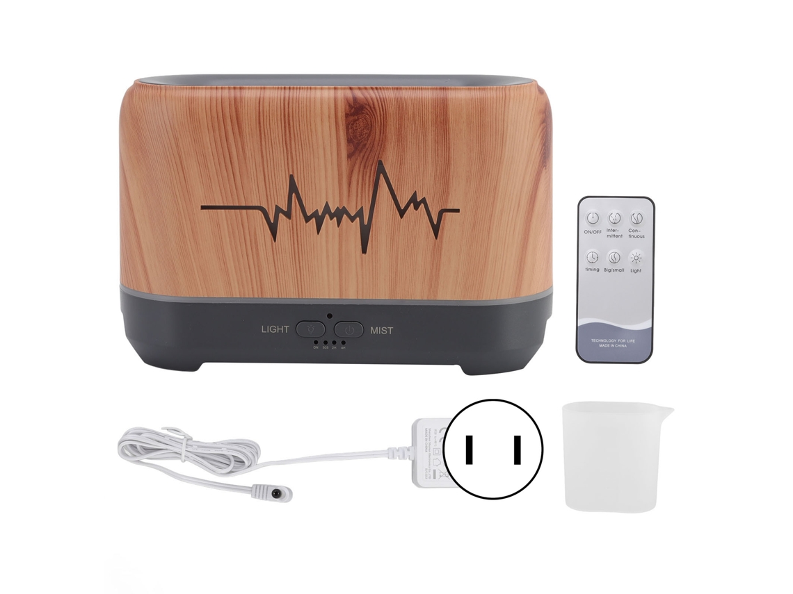 Humidificador de Aromaterapia 300ml com Luzes LED SILVER
