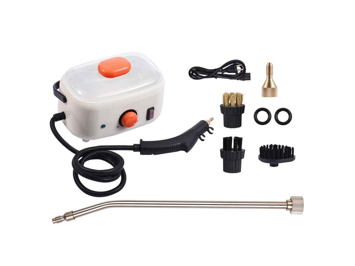 Limpa vidros a Vapor Portátil de 2500w com Tanque de 2l e Escovas para Casa LAXISCREED