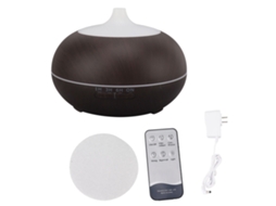 Difusor de Aromaterapia com Grão de Madeira 550ml Controle Remoto