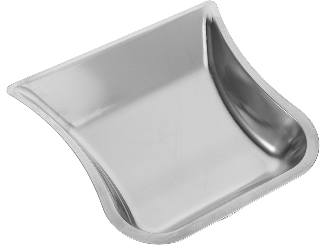 Pá de Lixo Prática em Aço Inoxidável para Cozinhas e Banheiros. Limpeza Eficiente Pequenos Pedaços CHABERLU