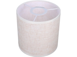 Linho 15 X 15 Cm Branco Arroz para Abajur de Mesa, Luz Difusa para Sala de Estar e Quarto SFUSHOS