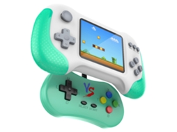Console Portátil Retrô com 500 Títulos Clássicos, 3,5 Polegadas, para 2 Jogadores AQUAFORGE