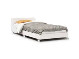 Bed Frame, Bed Frames Vidaxl Branco Madeira De Pinho (75 X 190 Cm)