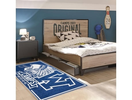 Tapete CAMPS (160 x 230 - Poliéster - Azul)