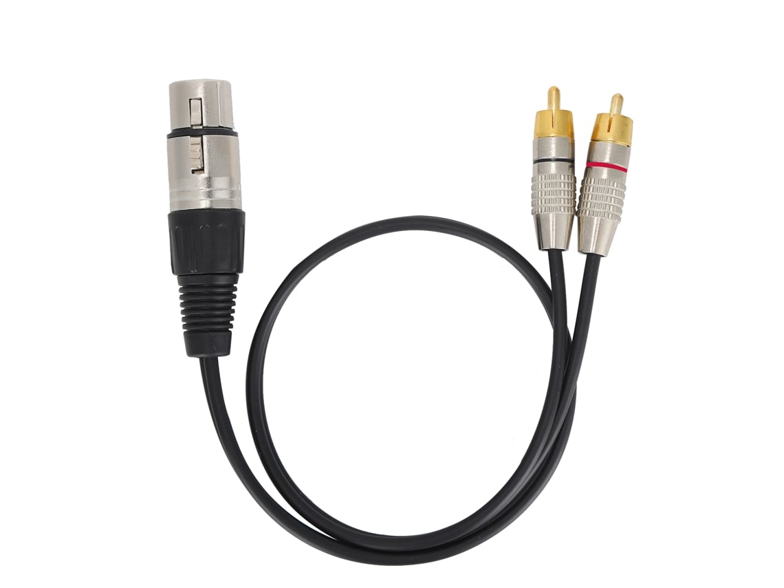 Cabo de áudio com 1 plugue XLR para 2 RCA CHABERLU