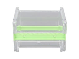 Dispensador De Fita Adesiva Transparente Com Cortador Multiuso E Suporte Visível Para Fita Em Rolo, Ideal Para Casa, Escritório E Escola (verde)