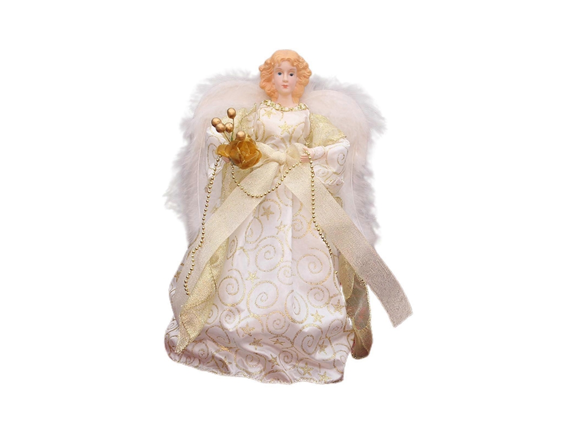 Estatueta De Anjo Para O Topo Da Árvore De Natal, Estátua, Escultura, Decoração De Natal Olysi Shop