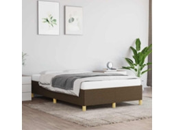 Vidaxl Estrutura De Cama Sem Colchão 120x190cm Castanho Escuro