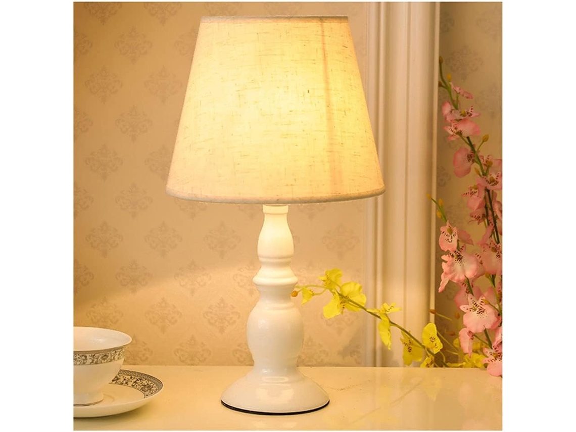 Abajur De Mesa Estilo Moderno E Simples, Com Cúpula De Tecido, Ideal Para Quarto, Escritório Ou Dormitório, Com Soquete