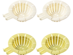 Conjunto De 4 Peças De Escorredor Pia Rabbit, Com Funil, Cesto Coletor De Esgoto Portátil, Cestos Para Escorrer Pia, Verde E Branco