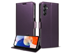 Capa Flip Para Celular Samsung, Textura Lisa.marrom-a23