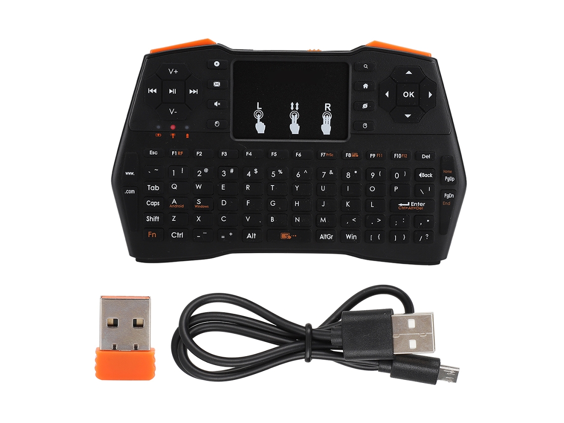 Teclado Qwerty Com Touchpad Sem Fio Mini