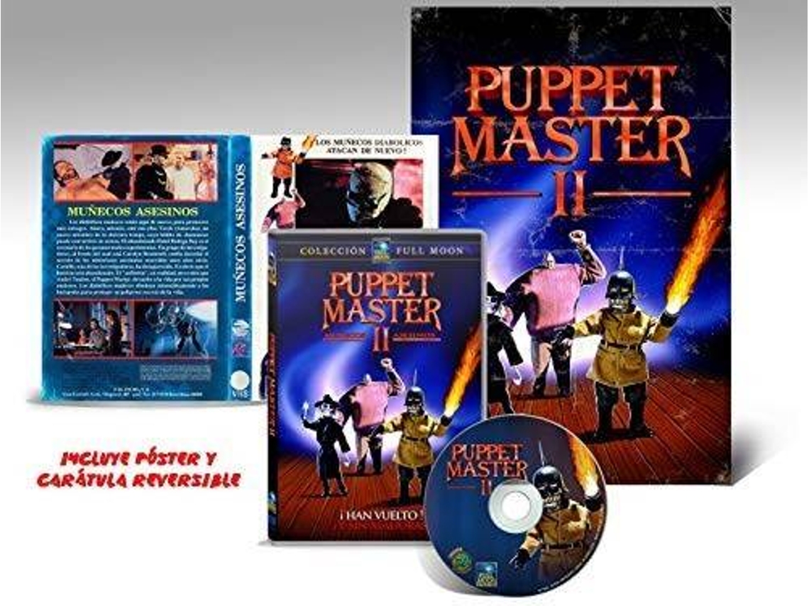 DVD Puppet Master 2 (1990) / Muñecos Asesinos His Unholy Creation (Edição em Espanhol)