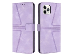 Capa De Couro Para Iphone 11 Pro - Triangular - Cor Sólida