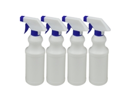 Garrafas Em Plástico Com Tecnologia À Prova De Vazamentos 17 Oz, Kit Com 4, Bico Ajustável Neblina E Jato
