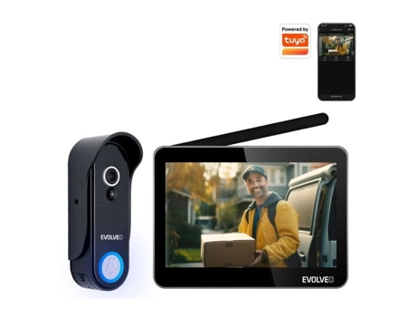 Intercomunicador W7 Evolveo Tela Preta