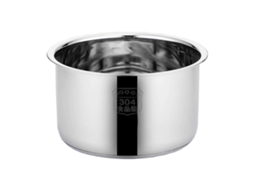 Panela Interna De Aço Inoxidável Para Panela De Arroz, 19,5 Cm, Fácil De Limpar, Antiaderente, Ideal Para Restaurantes.