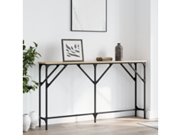 Vidaxl Mesa Consola 140x23x75 Cm Derivados De Madeira Carvalho Sonoma