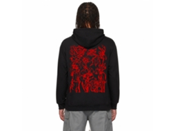 Rockinstone Ce N'est Pas Une Fleur Moletom com capuz preto estilo exclusivo de designer