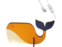 Abajur De Madeira Em Formato Animal, Luminária Mesa Para Quarto, Led,