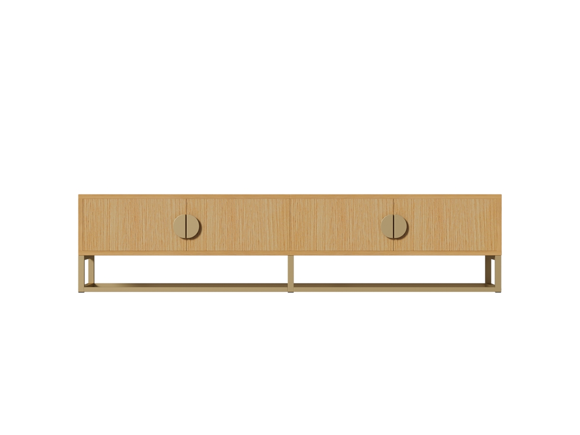 Conjunto de Mesa e Cadeiras para 6 Pessoas Vidro Temperado Madeira S/MARCA
