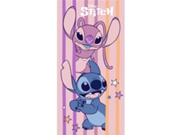Toalha de Praia Infantil Lilo Stitch 70x140 Cm, Stitch e Angel BRILVIBERA