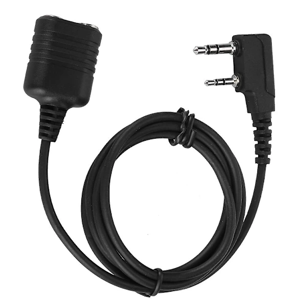 Cabo Extensor Para Fone De Ouvido Com Microfone Para Walkie Talkie Kenwood Baofeng Conector K De 2 Pinos Brilvibera